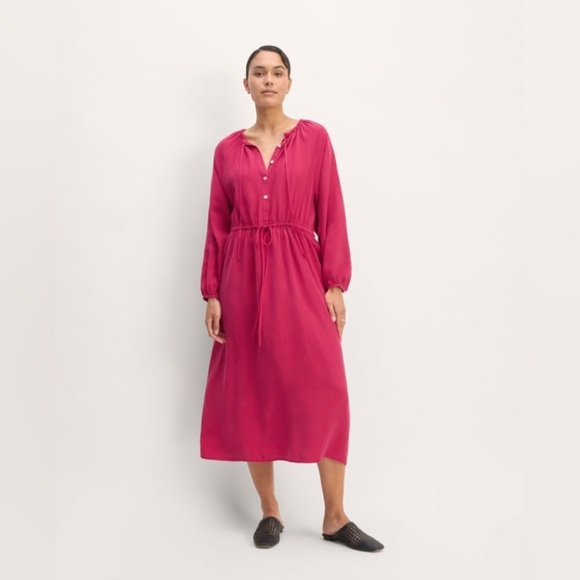 NWT EVERLANE The TENCEL™ Gathered Maxi Dress sizeXL - Picture 1 of 15